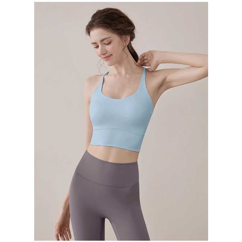 Cross Yoga Sports Bra | Soft Support & Natural Hold
