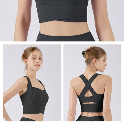 Cross Yoga Sports Bra | Soft Support & Natural Hold