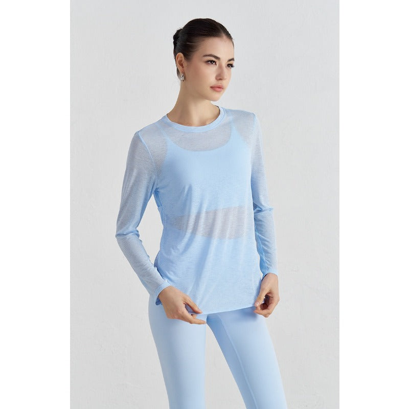 Airy Cross Open-Back Yoga Cover-Up | Light Layers for Studio & Daily Life