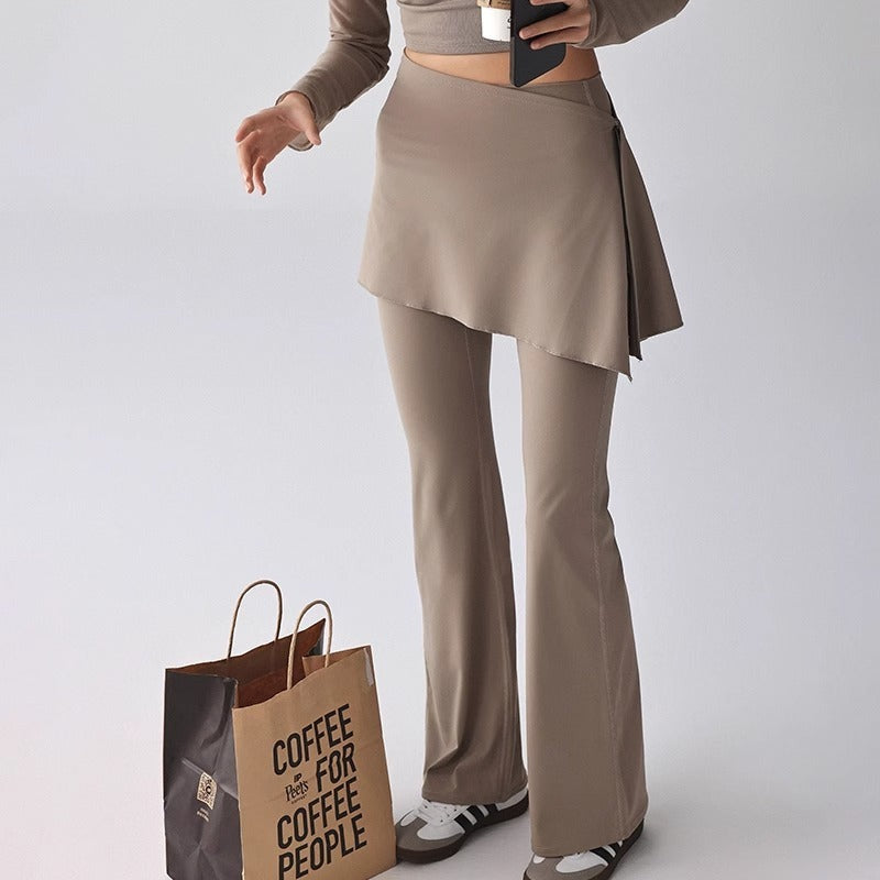 High-Waisted Flare Yoga Pants | Soft Lines & Gentle Support