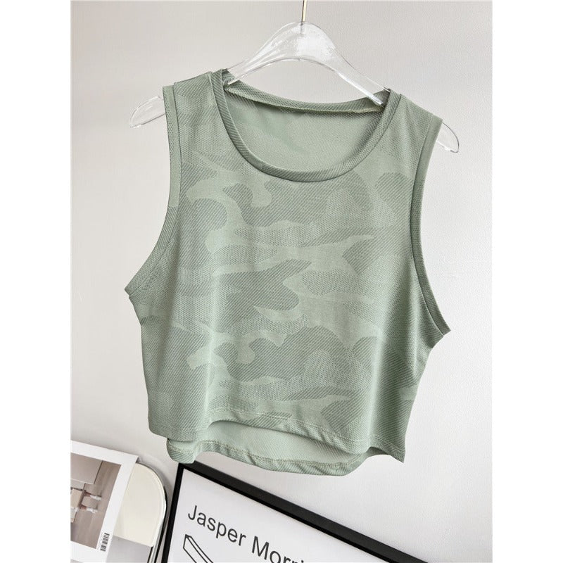 Airy Relaxed Printed Yoga Tank Top | Lightweight Ease & Breathable Flow