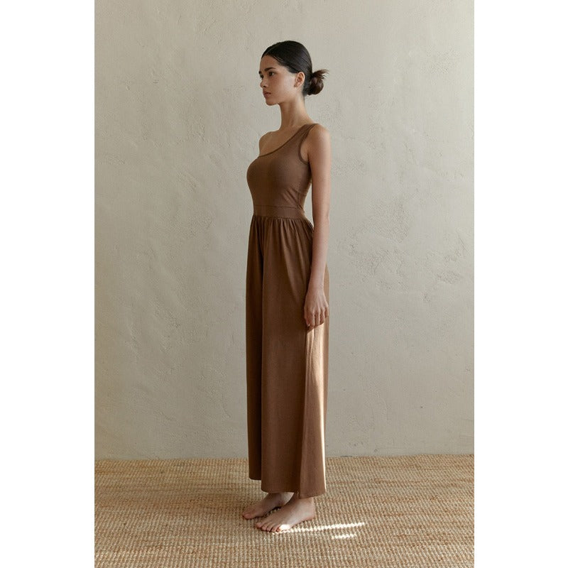 One-Shoulder Yoga Jumpsuit | Clean Fit & Effortless Movement