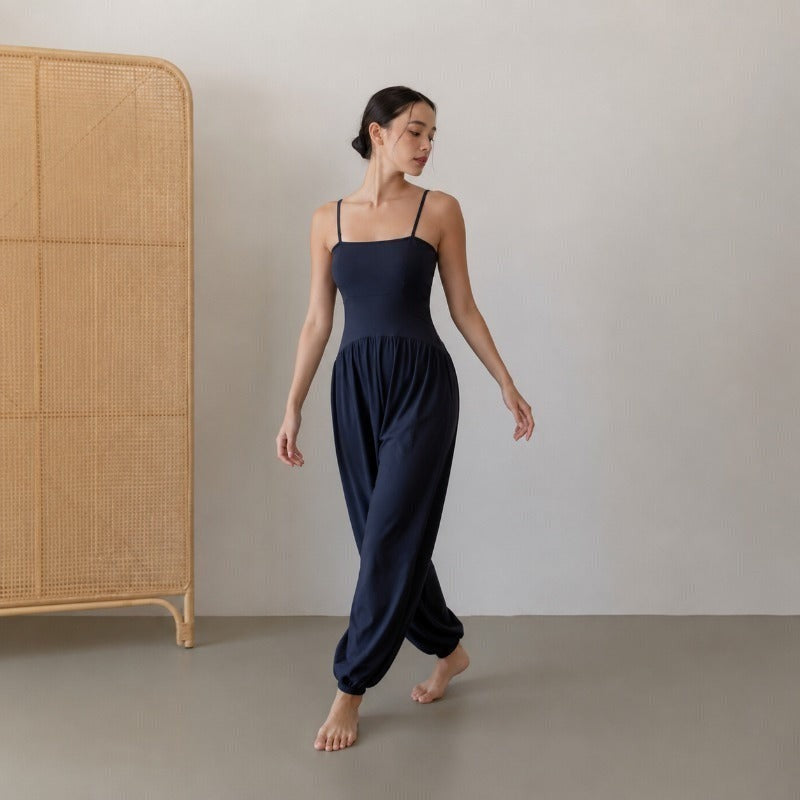 Built-In Bra Yoga Jumpsuit | Relaxed Fit for Yoga & Everyday
