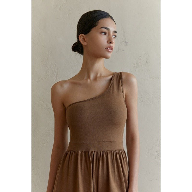 One-Shoulder Yoga Jumpsuit | Clean Fit & Effortless Movement