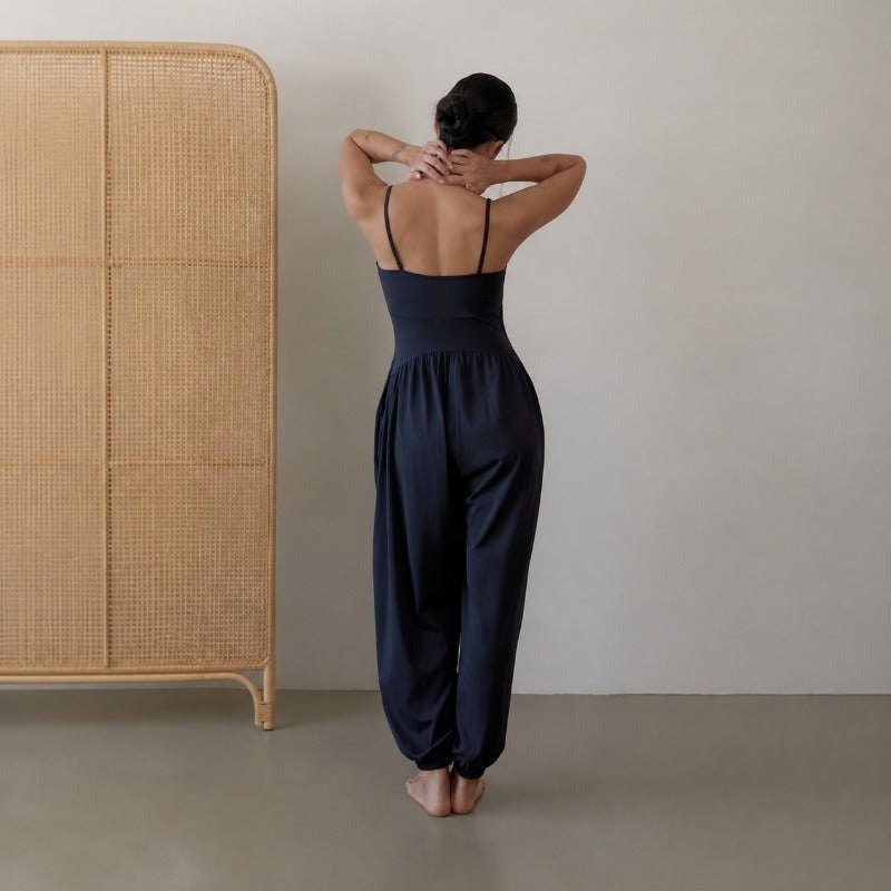 Built-In Bra Yoga Jumpsuit | Relaxed Fit for Yoga & Everyday