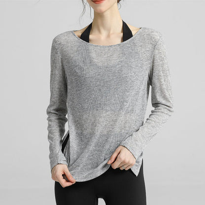 Airy Sheer Drape Yoga Top | Soft Movement & Everyday Ease