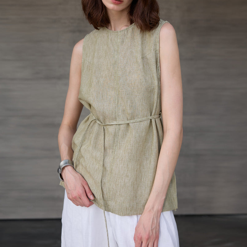 Linen Yoga Tank Top | Lightweight Ease & Breathable Flow