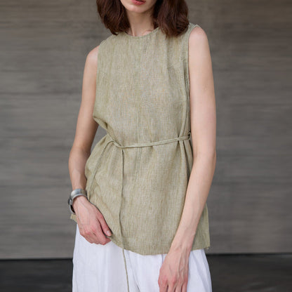 Linen Yoga Tank Top | Lightweight Ease & Breathable Flow