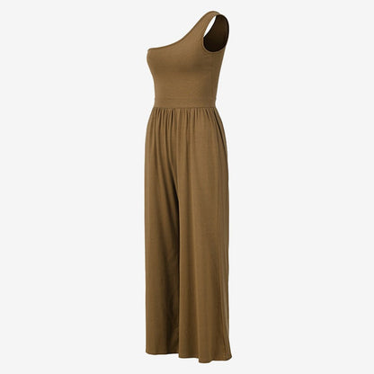 One-Shoulder Yoga Jumpsuit | Clean Fit & Effortless Movement