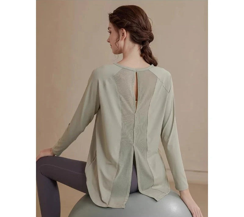 Mesh Relaxed Yoga Cover-Up | Light Layers for Studio & Daily Life