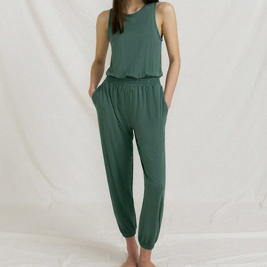 Jogger Open-Back Yoga Jumpsuit