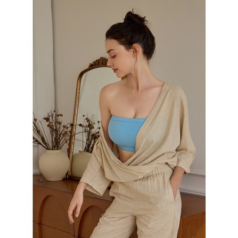 Linen Relaxed Yoga Top | Soft Movement & Everyday Ease