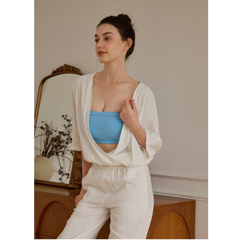 Linen Relaxed Yoga Top | Soft Movement & Everyday Ease